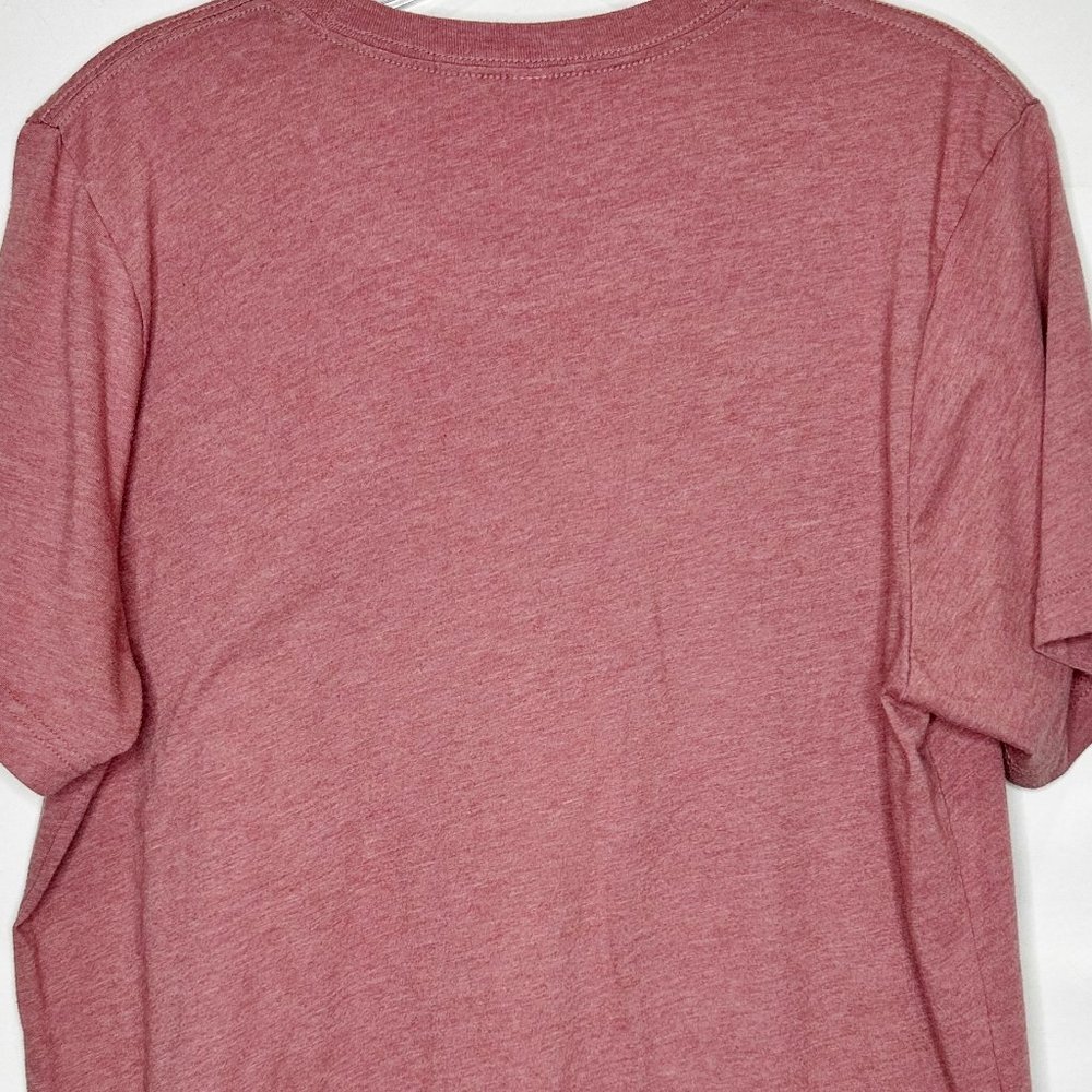 Canvas Woman’s Top Lg Dark Pink F A R M Graphic T-Shirt Short Sleeves Crew Neck - Picture 5 of 9